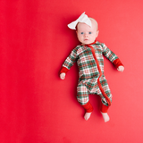 Christmas Plaid Bamboo Sleeper - Little One Shop