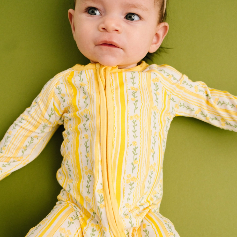 Sunny Meadow Stripe Sleeper - Little One Shop