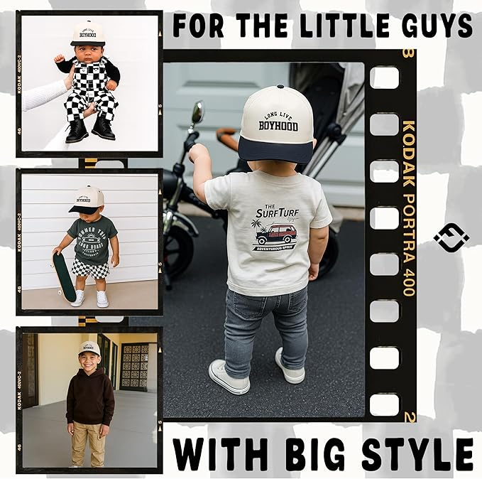 Long Live Boyhood Two Tone Vintage Cap - Funky Junque