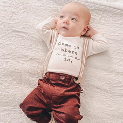 Home Is Where Mama Is Long Sleeve Bodysuit - Tenth & Pine