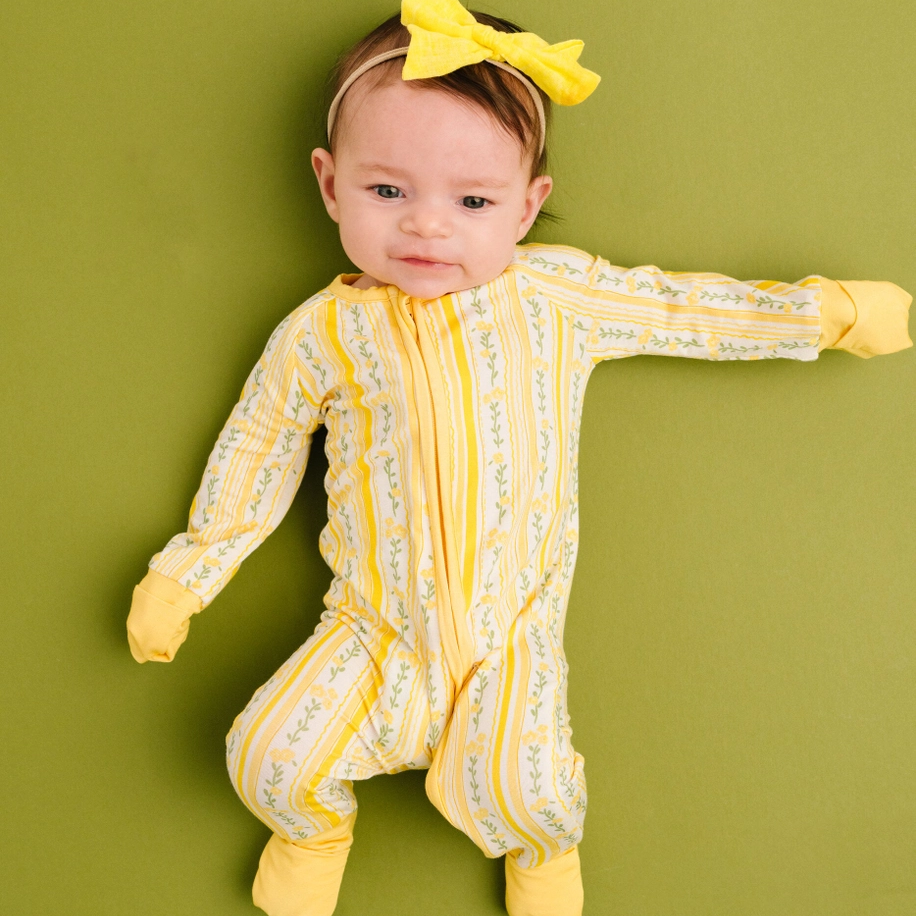 Sunny Meadow Stripe Sleeper - Little One Shop