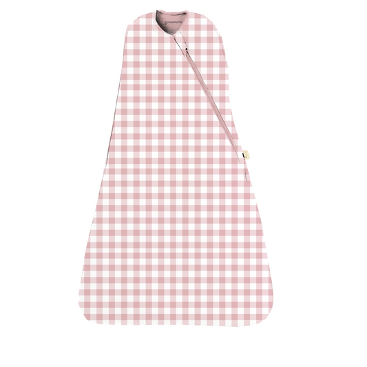 Pink Gingham Swaddle Sleep Sack - Gunamuna