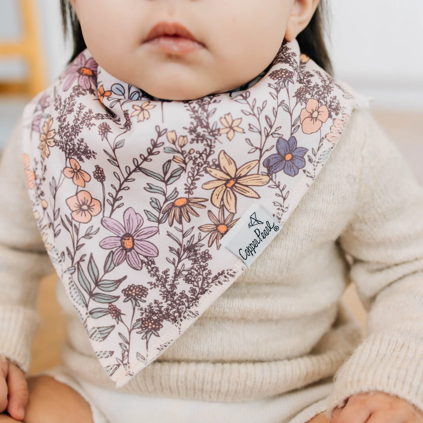 Flora Bandana Bib Set (4 pack) - Copper Pearl