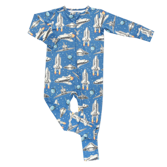 Deep In Orbit Convertible Romper - Sweet Bamboo