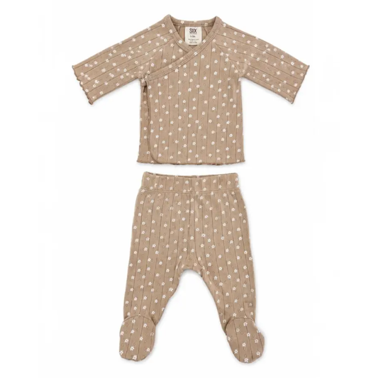 Almond Bloom Pointelle Newborn Set - SIIX Collection