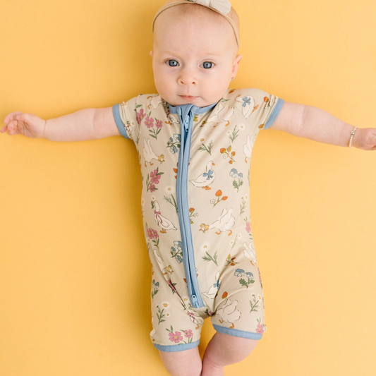 Garden Goose Short Romper - Little One Shop