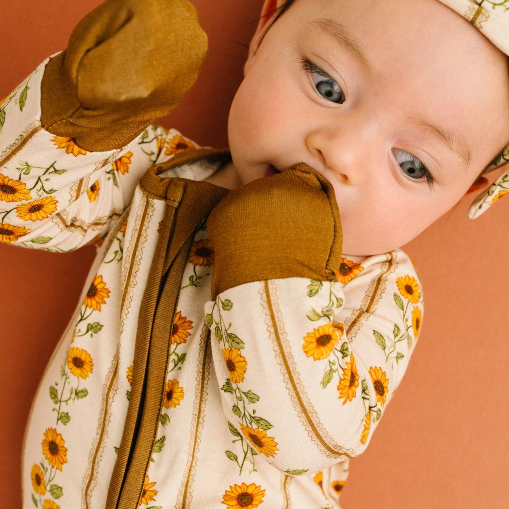 Sunflower Stripe Sleeper - Little One Shop