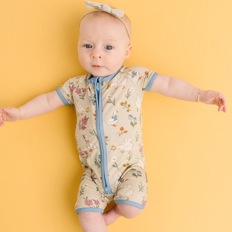 Garden Goose Short Romper - Little One Shop
