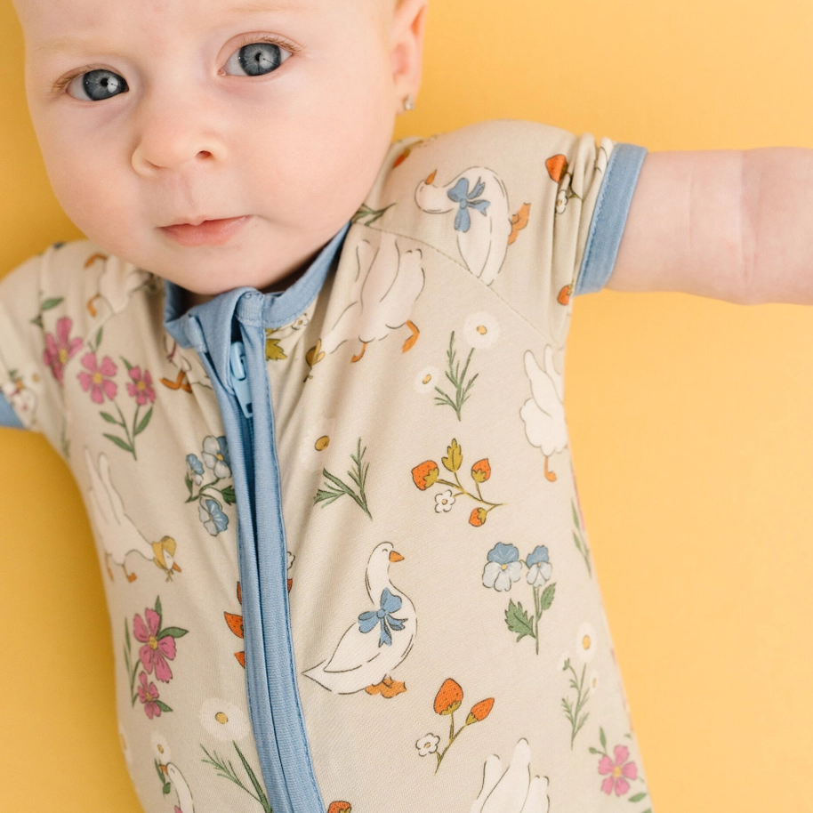 Garden Goose Short Romper - Little One Shop