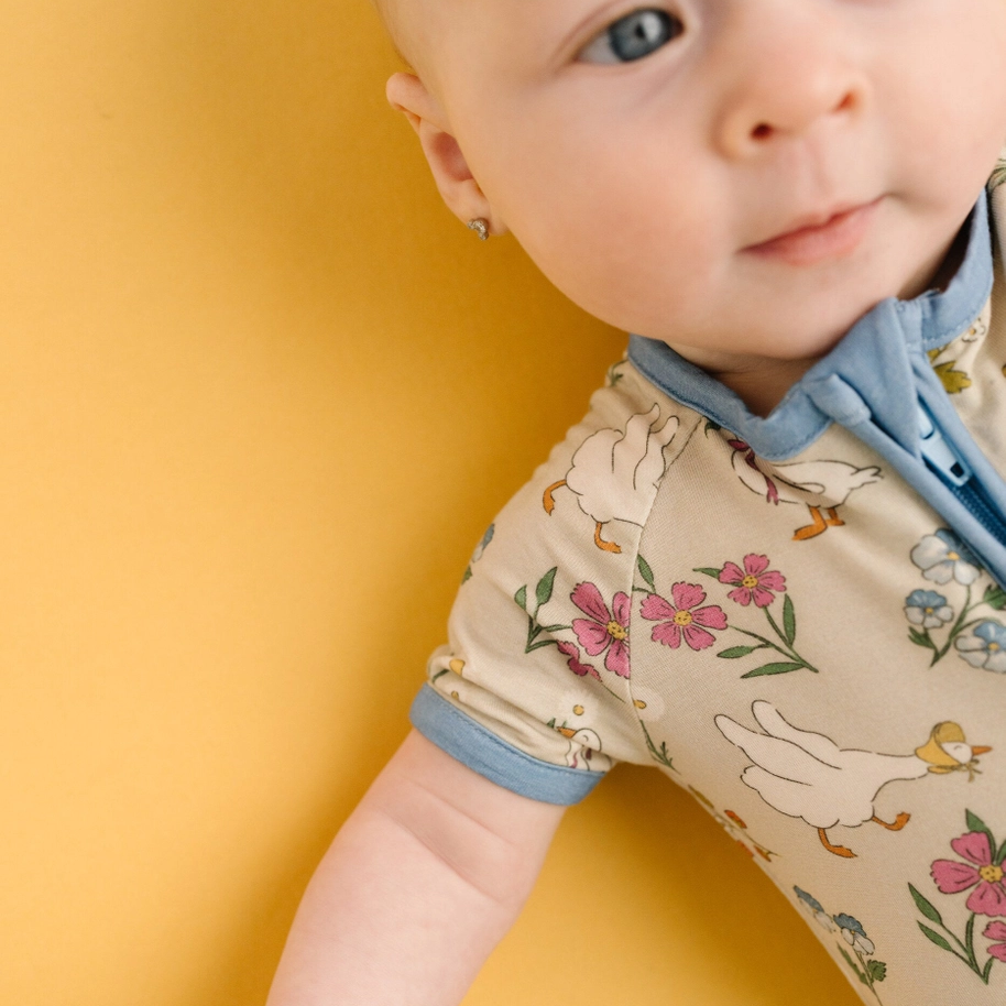 Garden Goose Short Romper - Little One Shop