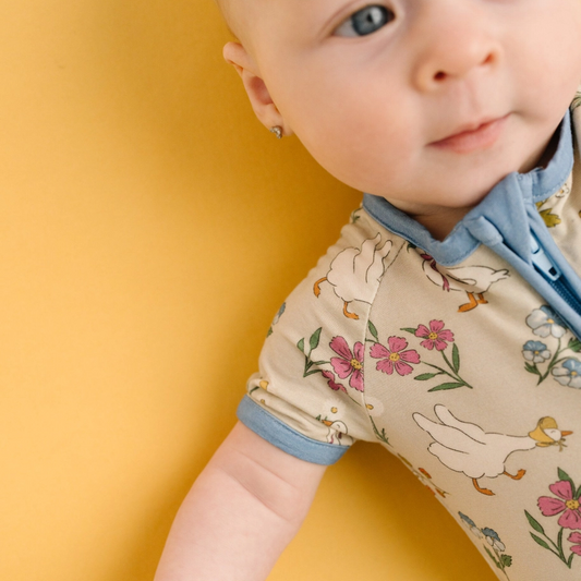 Garden Goose Short Romper - Little One Shop