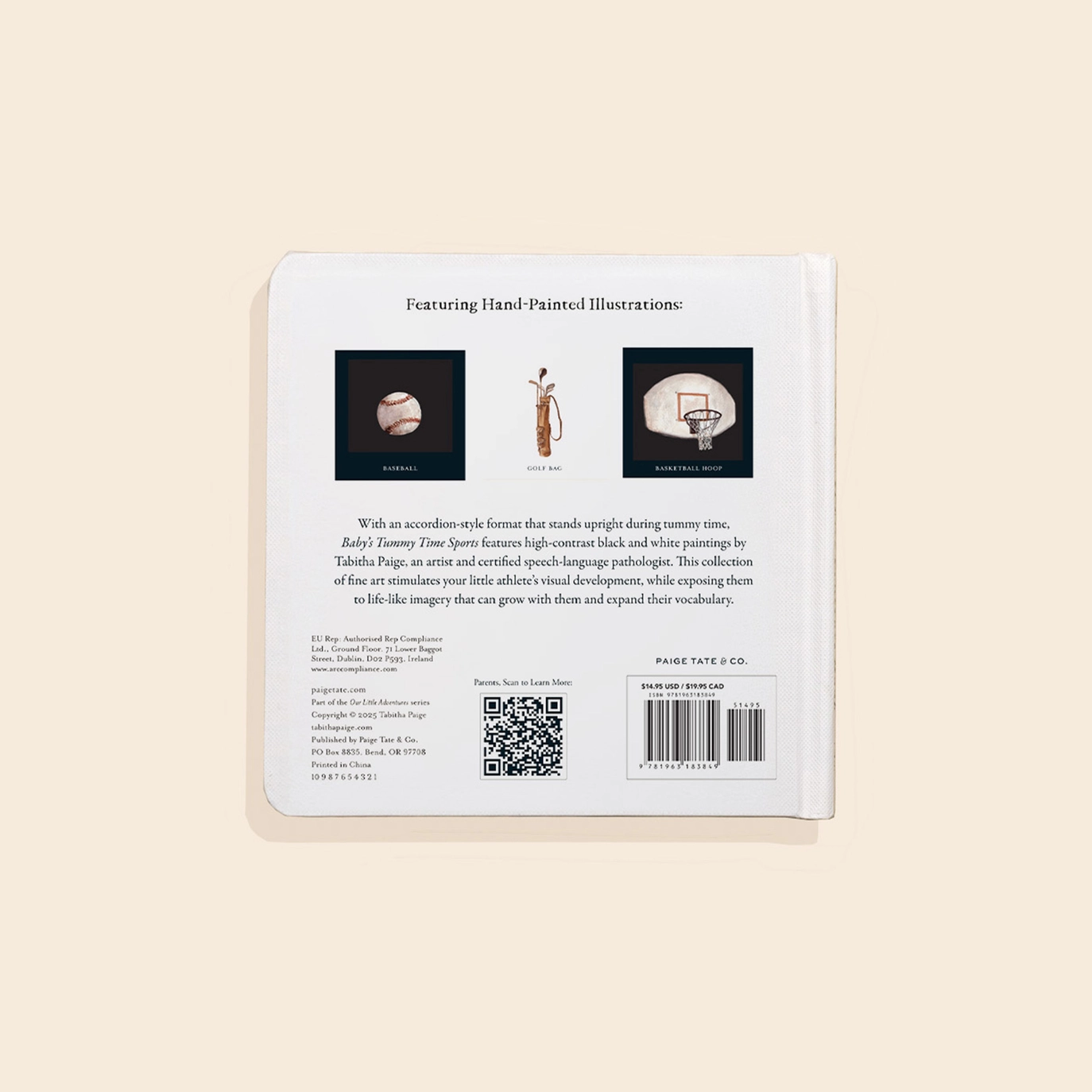 Tummy Time Sports Book - Paige Tate & Co