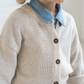 Heather Oat Ellis Sweater Cardigan - Kendi by Colored Organics