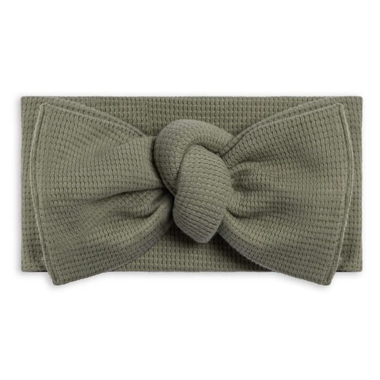 Fern Waffle Knot Bow - Colored Organics