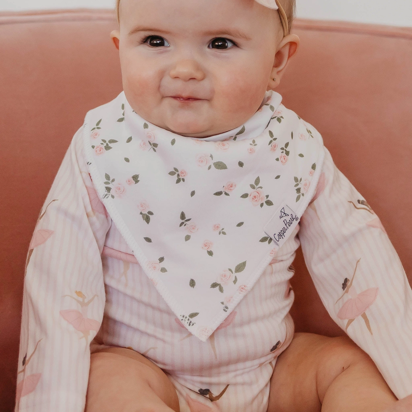 Katerina Bandana Bibs - Copper Pearl