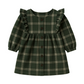 Pine Plaid Rya Flannel Ruffle Dress  - Kendi