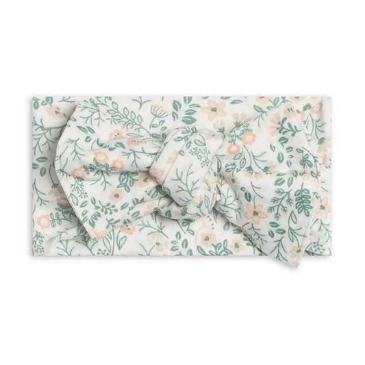 Merion Floral Knot Bow Wrap - Colored Organics