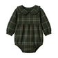 Pine Plaid Aven Flannel Bubble Romper - Kendi
