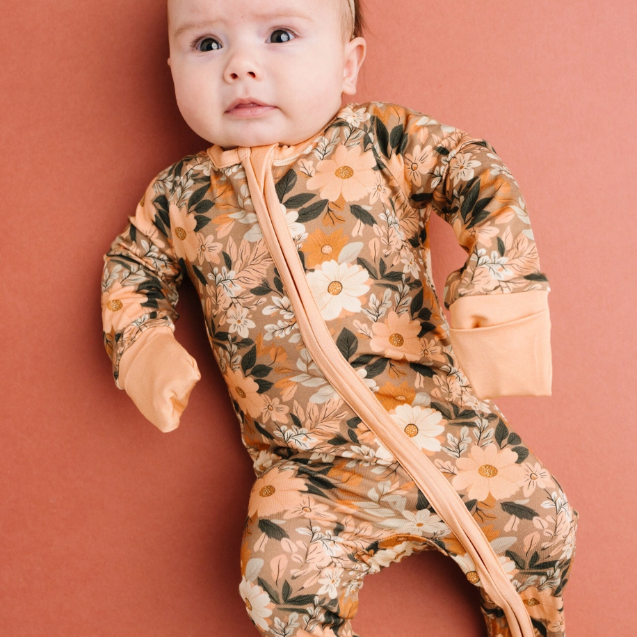 Autumn Bloom Bamboo Sleeper - Little One Shop