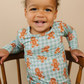 Gingerbread Gingham Two Piece - Lucky Panda Kids