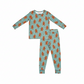 Gingerbread Gingham Two Piece - Lucky Panda Kids
