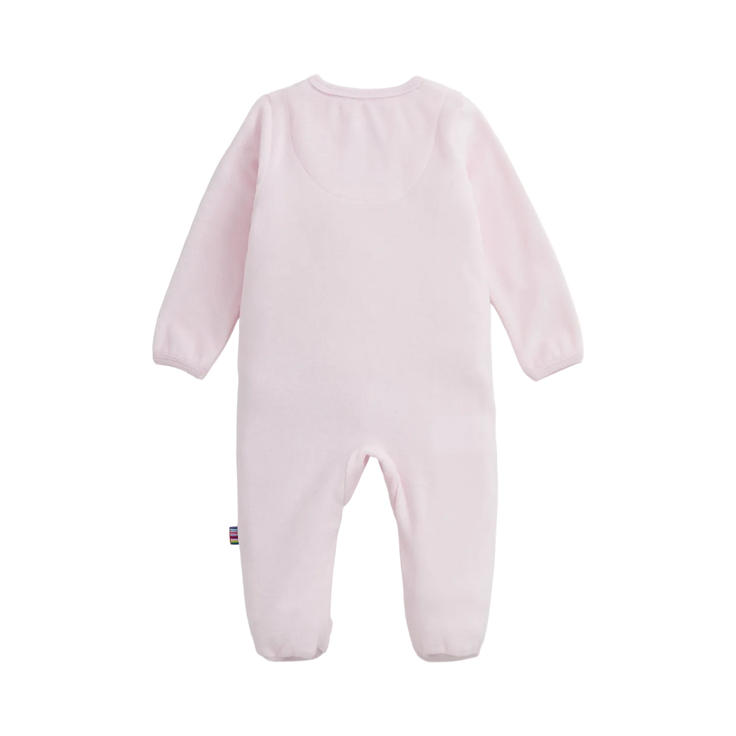 Pink Embriodered Dogs Velour Footie - Magnetic Me