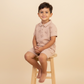 Island Palm Collar Tee & Short Set - Makemake Organics
