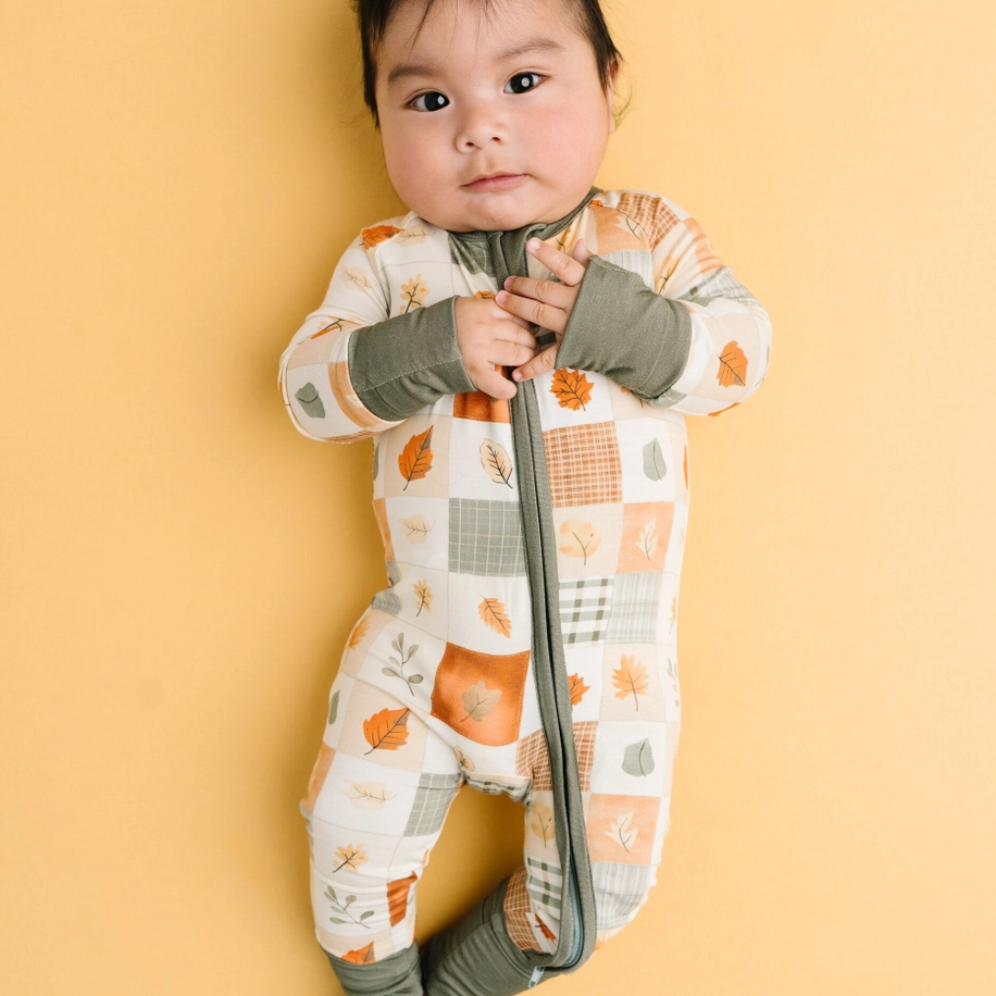 Autumn Patchwork Bamboo Sleeper - Little One Shop