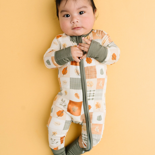 Autumn Patchwork Bamboo Sleeper - Little One Shop