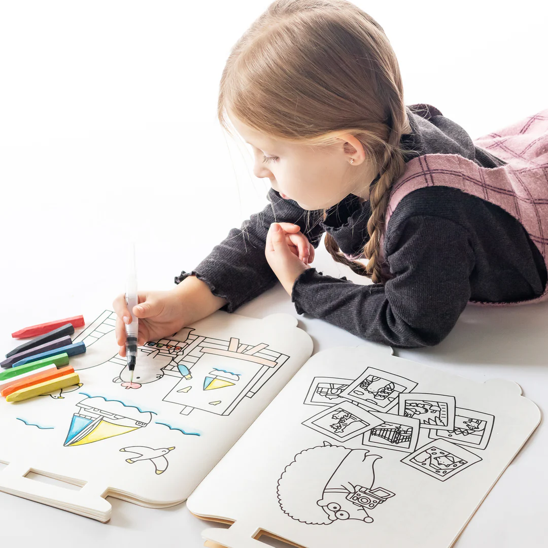 Jumbo Suitcase Coloring Book - Jaq Jaq Bird