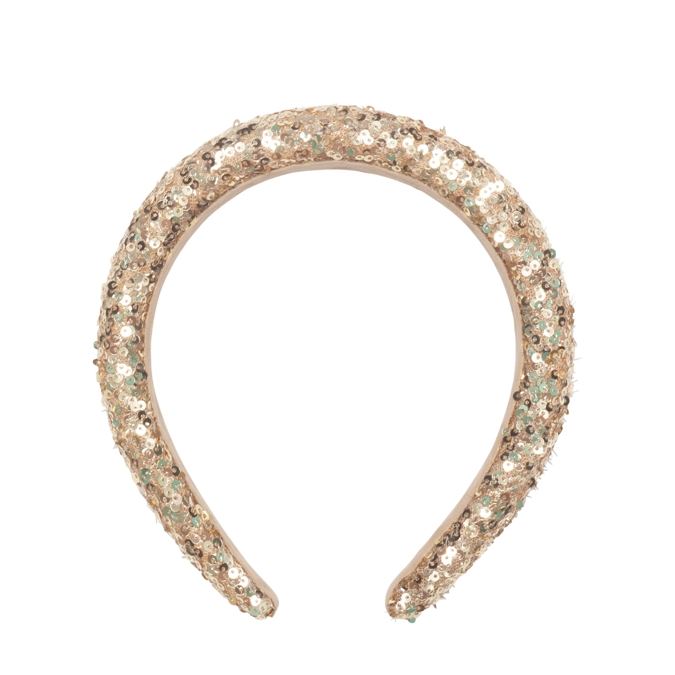 Gold Sequin Padded Headband - Rockahula