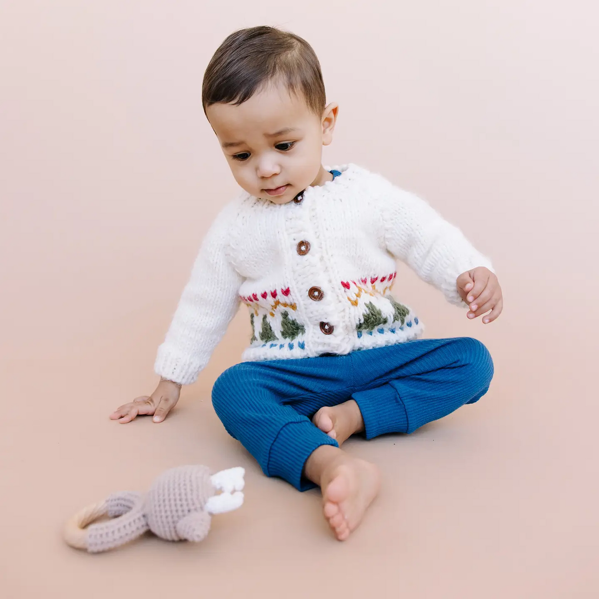 Tree Fair Isle Cardigan - The Blueberry Hill