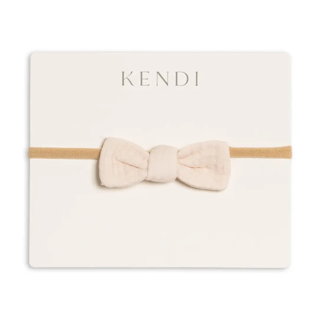 Muslin Shell Dainty Bow - Kendi
