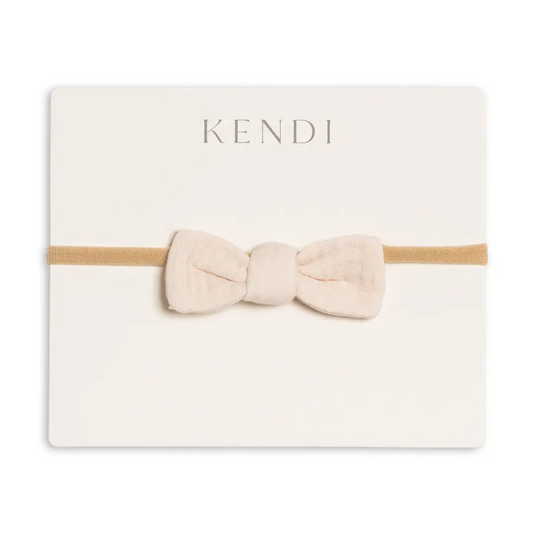 Muslin Shell Dainty Bow - Kendi