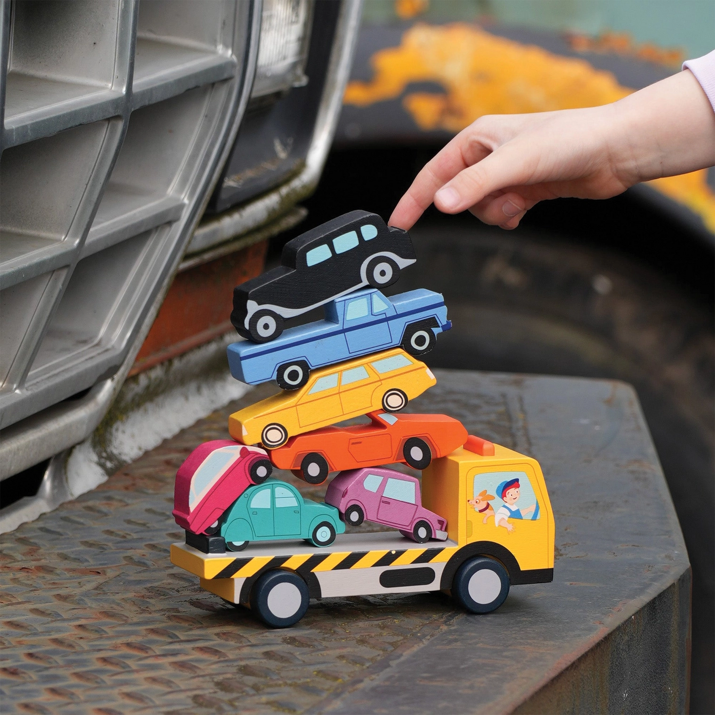 Stacking Cars - Tender Leaf Toys