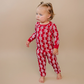 Red Bows Two Piece - Lucky Panda Kids