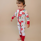 Christmas Patchwork Romper - Lucky Panda Kids