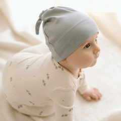 Mist Infant Top Knot Hat - Colored Organics