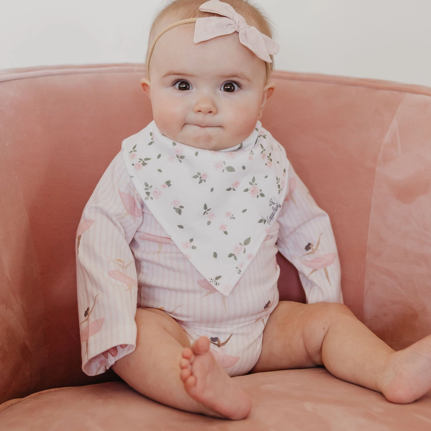 Katerina Bandana Bibs - Copper Pearl