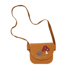 Mouse & Mushroom Leather Purse - Starry Knight Designs