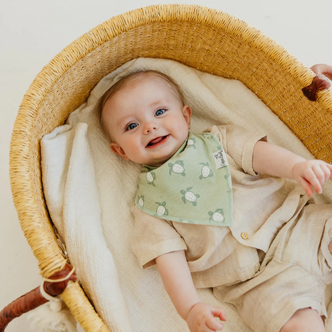 Cove Bandana Bibs - Copper Pearl