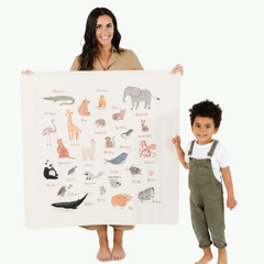 Mini Animal Alphabet Tapestry / High Chair Mat - Gathre