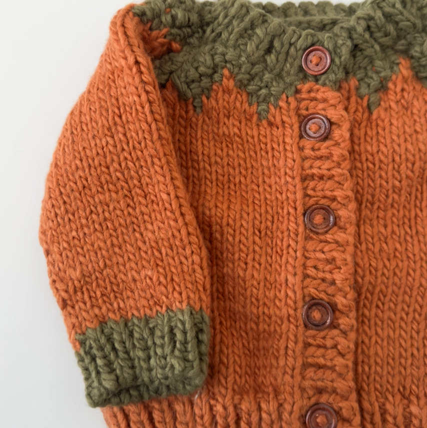 Pumpkin Cardigan - The Blueberry Hill