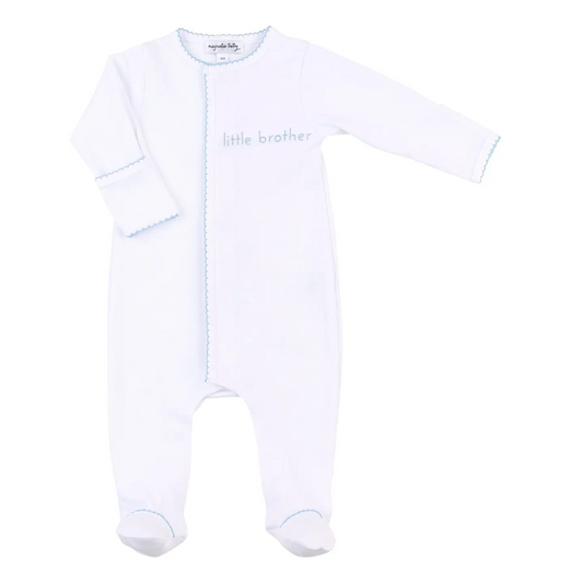 Little Brother Zip Footie - Magnolia Baby