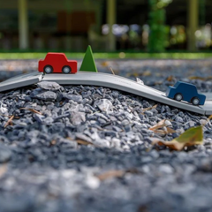 Medium Rubber Road & Rail Set - Plan Toys