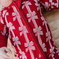 Red Bows Romper - Lucky Panda Kids