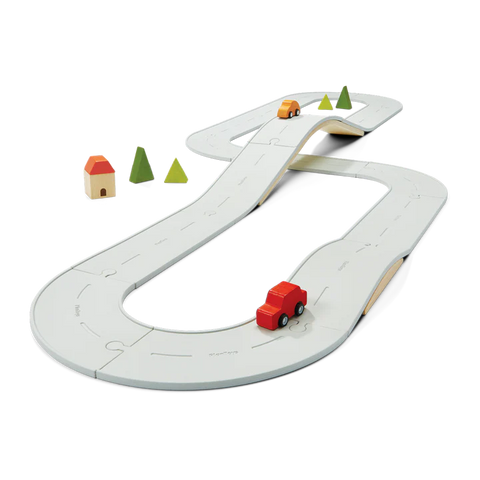 Large Rubber Road & Rail Set - Plan Toys