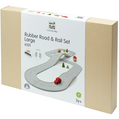 Large Rubber Road & Rail Set - Plan Toys