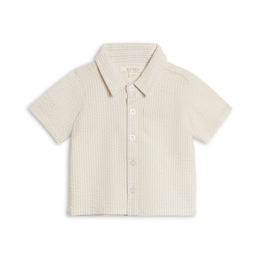Dune Stripe Landon Seersucker Button Down - Kendi
