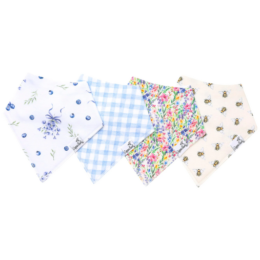 Catherine Bandana Bibs - Copper Pearl